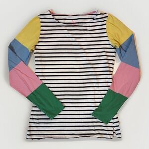 Boden Colorful Mixed Stripe Colorblock Breton L/S Top UK8 US4 Small